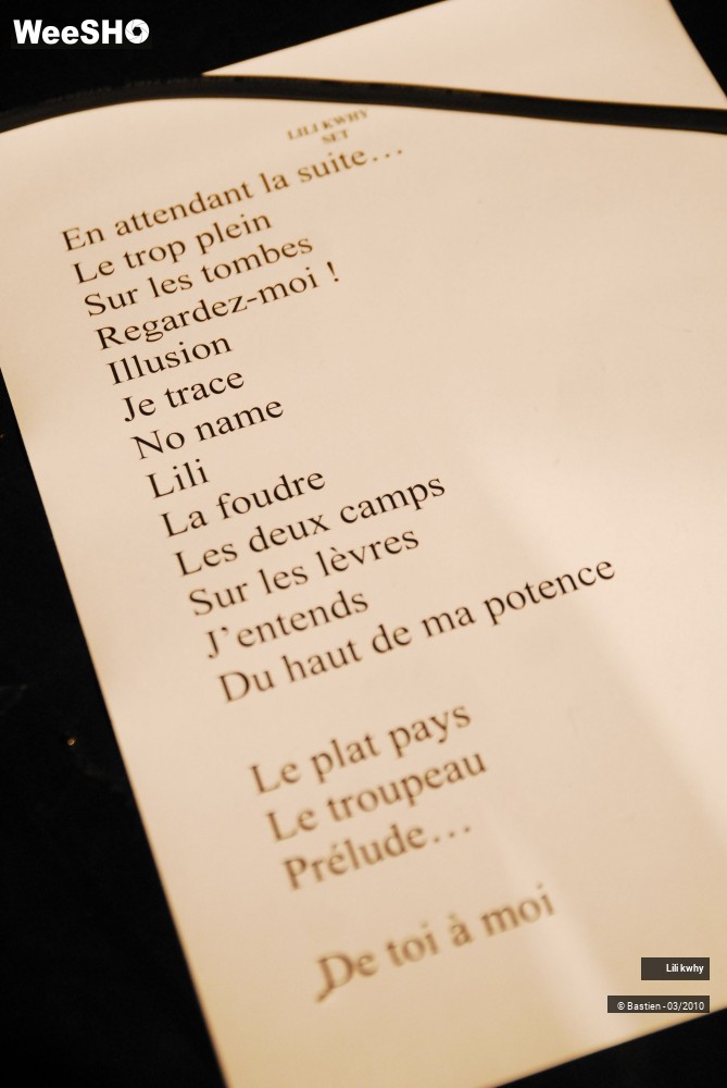 28/44 photos du spectacle Lili Kwhy