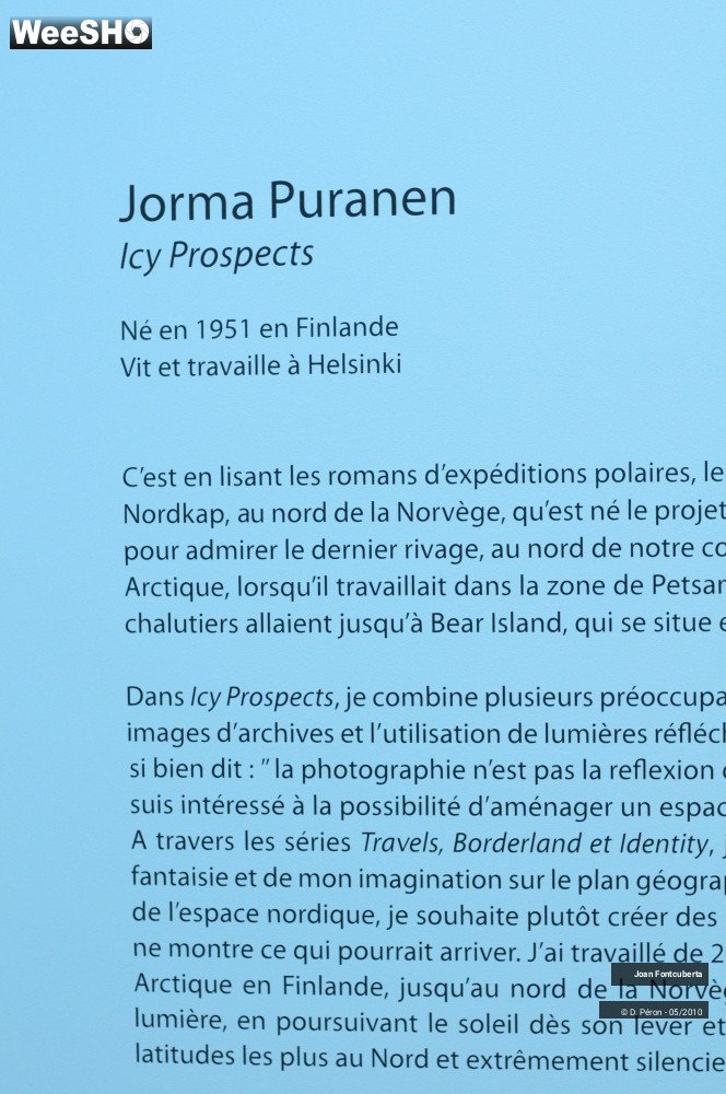 9/21 photos du spectacle Joan Fontcuberta & Jorma Puranen