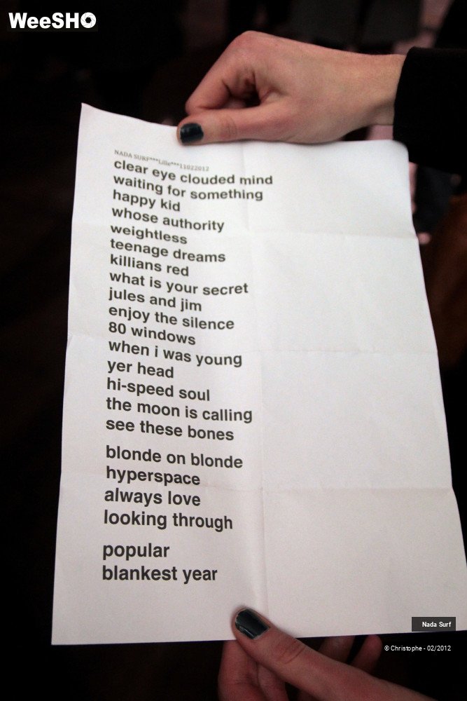 22/25 photos du spectacle Nada Surf