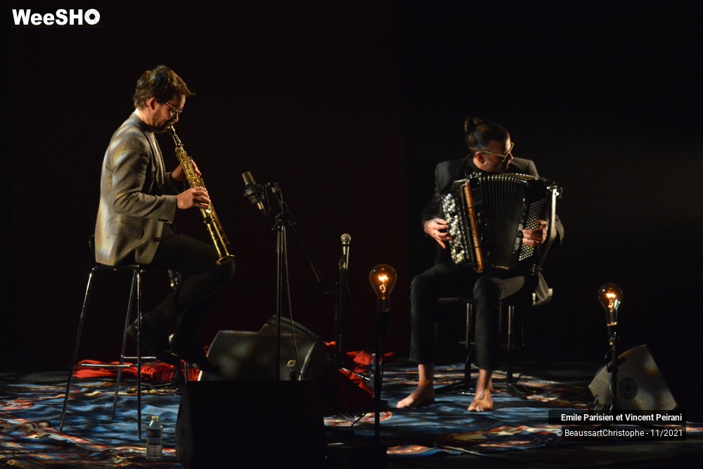 21/30 photos du spectacle Emile Parisien et Vincent Peirani