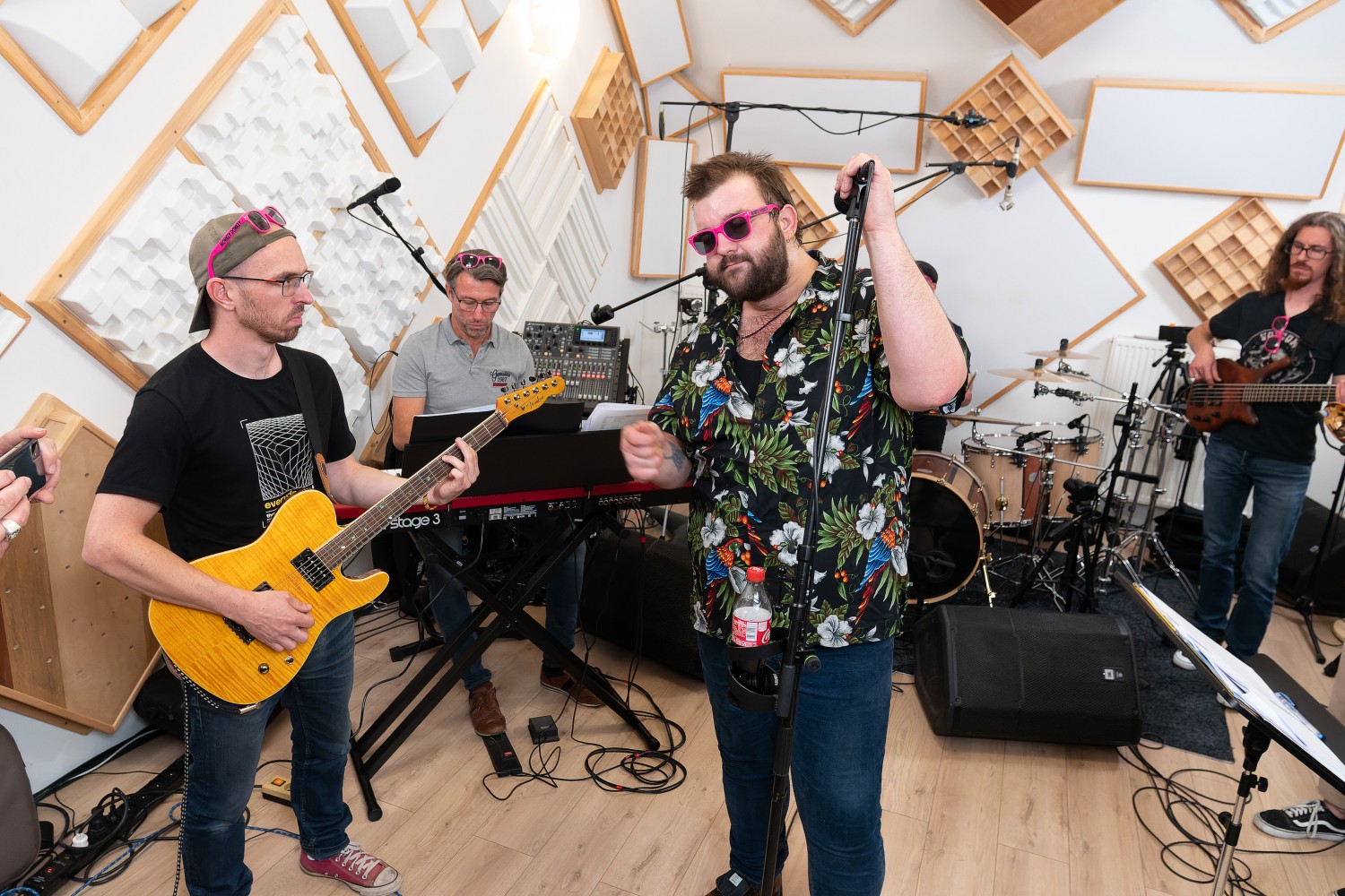 Monkey Donkey en studio d'enregistrement